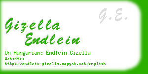 gizella endlein business card